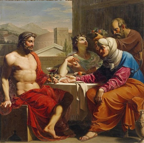 Philemon And Baucis by Circle of Andrea Appiani