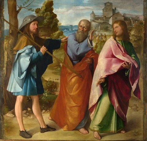 Altobello Melone – The Road to Emmaus, c. 1516-17