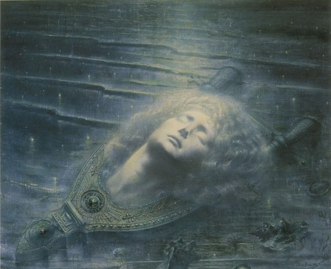 Jean DELVILLE Death of Orpheus 1893