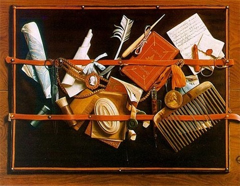 Samuel van Hoogstraten, Still Life, oil on canvas, 1666-68