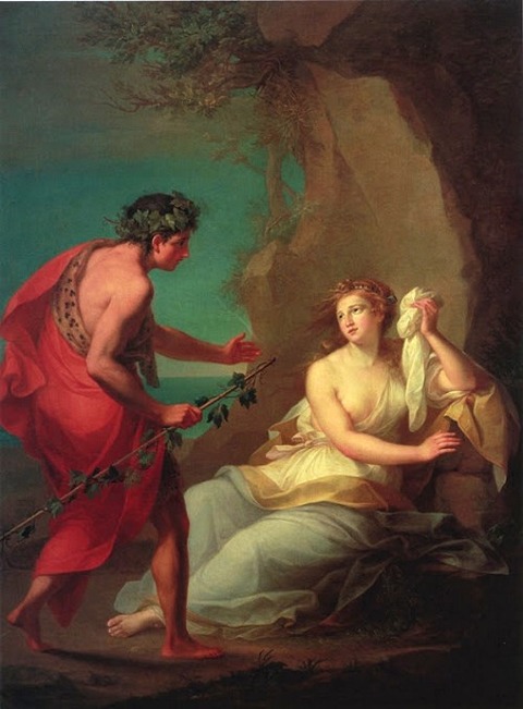 Angelica Kauffman BACCHUS DISCOVERS ARIADNE ABANDONED 1764