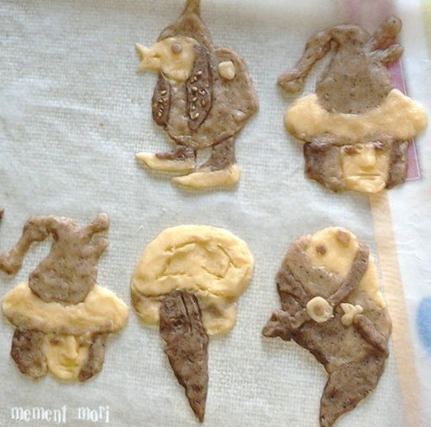 怪物クッキー焼く前