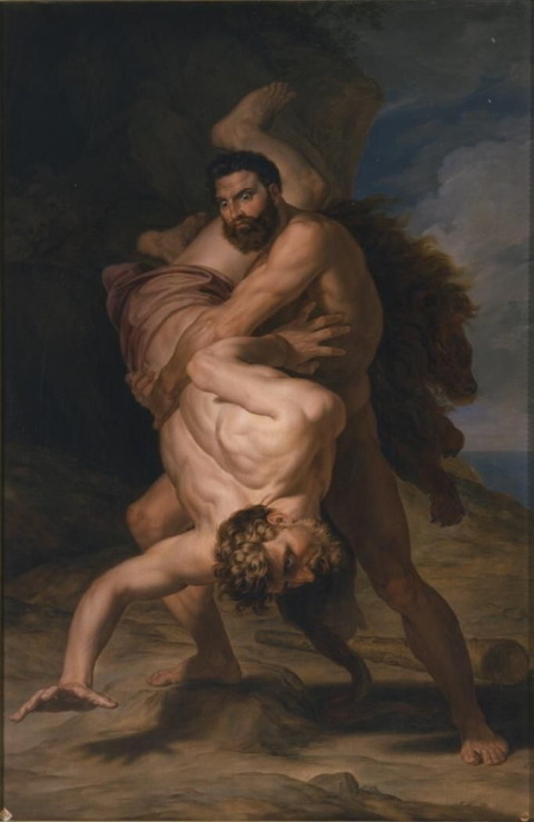Rafael Tajeo Hercules and Antaeus, 1828