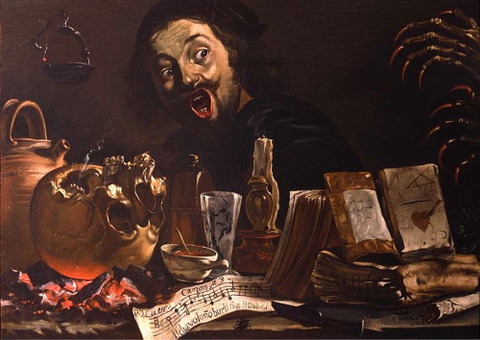 Self-portrait by Pieter-Jacobsz van Laer 1635-37