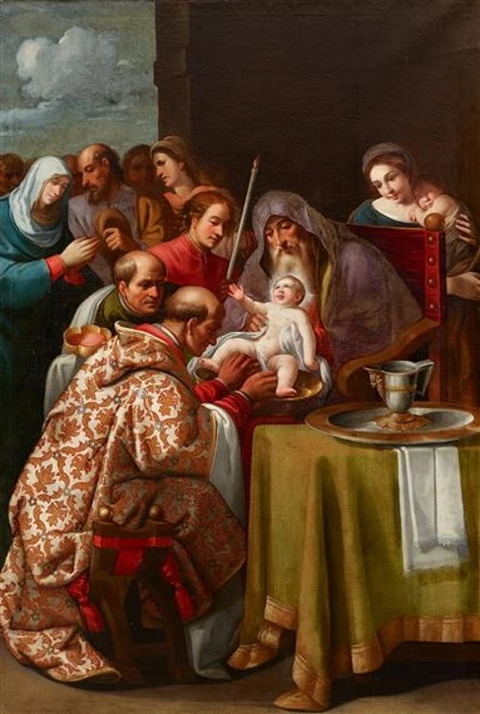 Florentine School 19th The circumcision of Christ