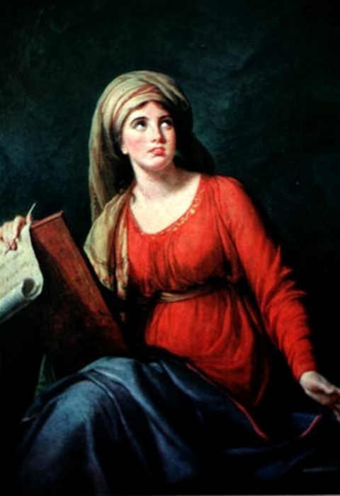 Vigee Le Brun Lady Hamilton as the Persian Sibyl - 1792