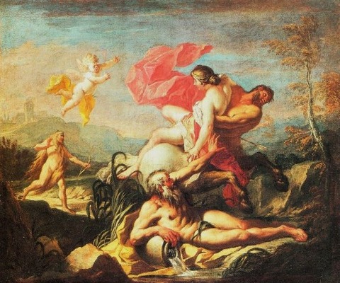 Gaspare Diziani, The Rape of Deianeira by Nessus
