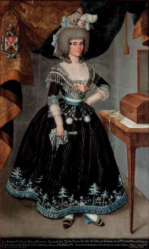 Ignacio María Barreda, Portrait of Doña Juana María Romero 1794