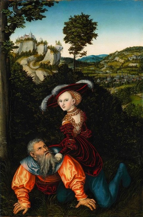 phyllis and aristotle by lucas cranach the elder