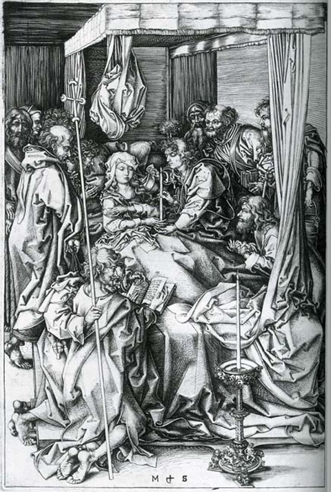 Martin Schongauer, The Death of the Virgin 1470