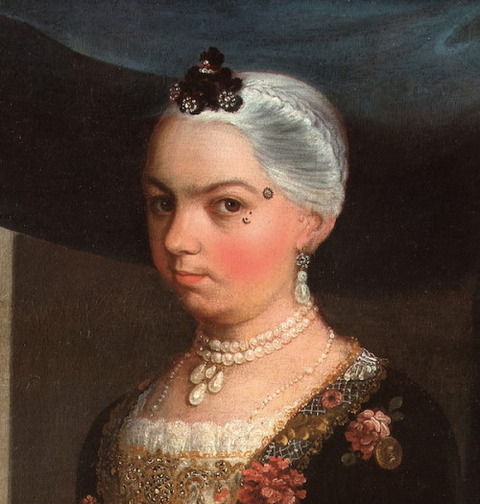 Juan Patricio Morlete Ruiz Portrait of Doña María  1762