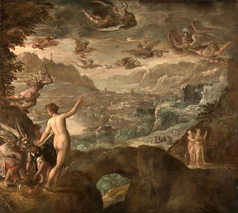 Landscape With The Expulsion Of The Harpies by Paolo Fiammingo