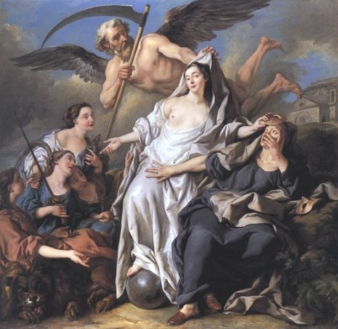 Jean-François de Troy Time Unveiling Truth
