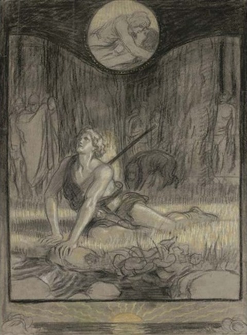 the death of siegfried by franz stassen