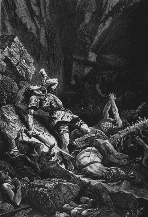 Roland at Roncesvalles Alphonse de Neuville 1883