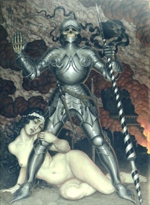 Nikolai Kalmakov - Death and the Maiden, 1910