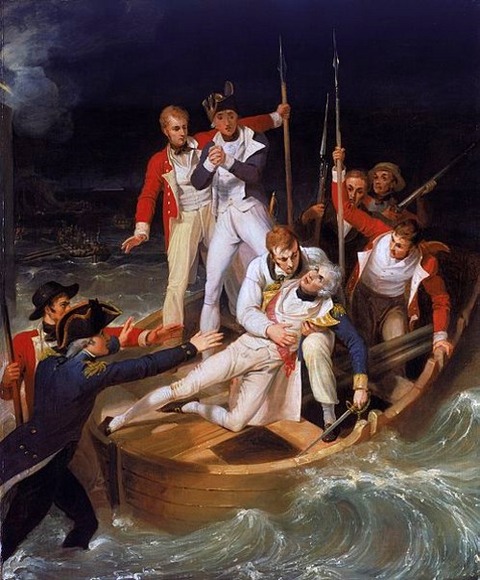 Nelson when wounded at Teneriffe Richard Westall 1806
