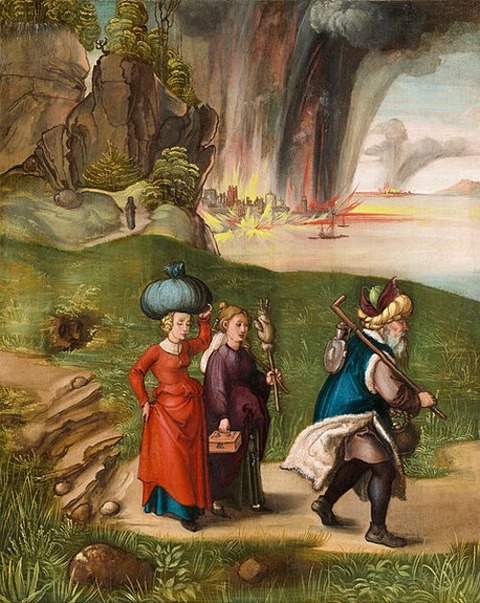 Albrecht Dürer - Lot and His Daughters 1496-99