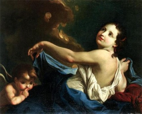 Artwork by Venetian School 17th DANAE