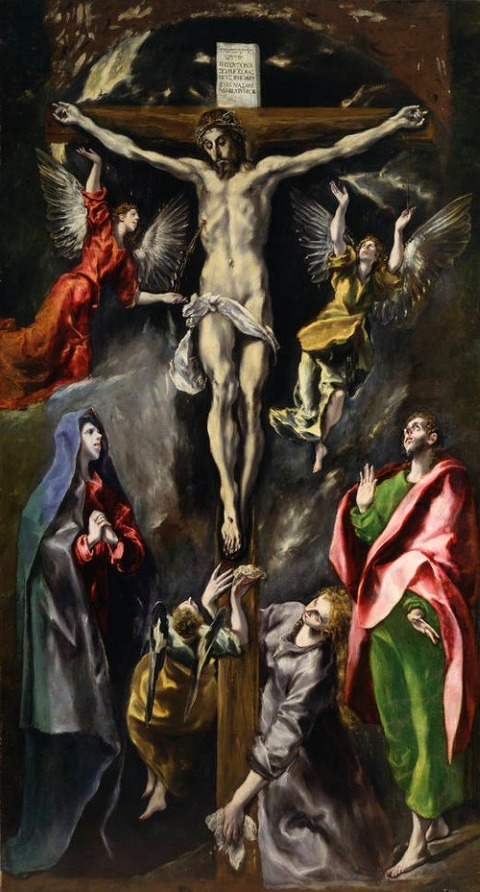 The Crucifixion 1596-1600 by El Greco