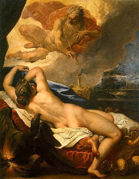 Jove and Semele (1695) by Sebastiano Ricci