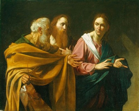 The Calling of Saints Peter and Andrew by Caravaggio 1571-1610