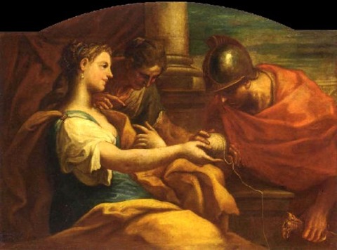 NICOLO BAMBINI 1651-1736 Ariadne and Theseus