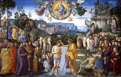 Baptism of Christ, 1481 - 1483 - Pietro Perugino