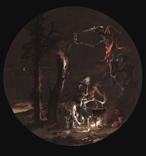 Scene with Witches - Evening, 1645-1649