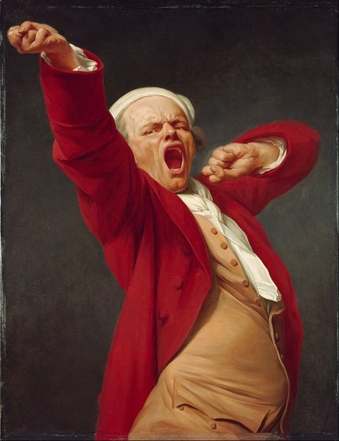 Self-Portrait Yawning by Joseph Ducreux 1783