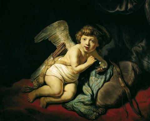 Cupid Blowing a Soap Bubble 1634