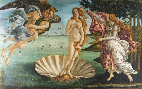 ヴィーナスの誕生の絵画13点 原初の神と泡より産まれ出た 愛の女神の大行進 メメント モリ 西洋美術の謎と闇