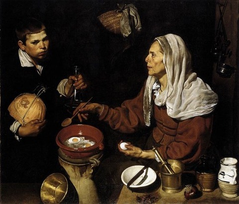 Vieja Friendo Huevos (Old Woman Cooking Eggs) 1618
