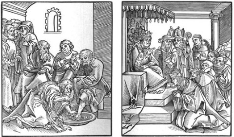 Christus wascht die Füße seiner Jüngers (1521)