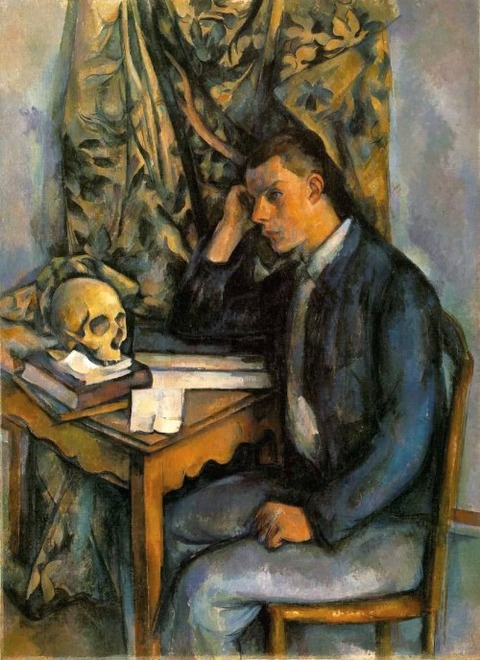 Paul Cézanne - Young Man With a Skull