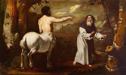 St. Anthony and the Centaur, by Francesco Guarino, 1642