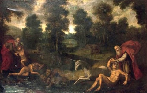 The Creation of Adam Eve, 17th Flemish Old Master