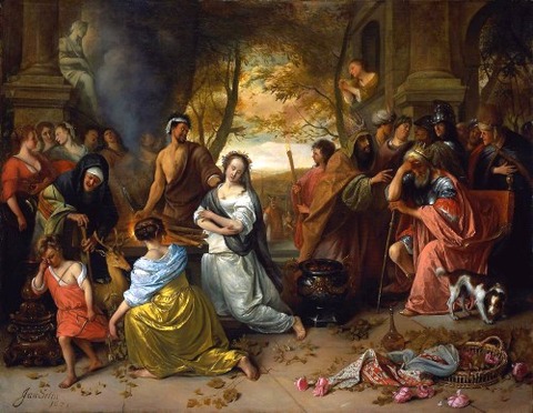Sacrifice of Ipheginia Jan Steen (1671)