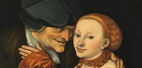 Lucas Cranach the Elder. Ill-matched Lovers -
