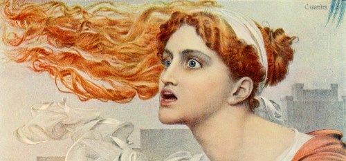 カサンドラの絵画13点。アポロンの呪いでトロイ陥落の予言を無視された悲劇の女性
