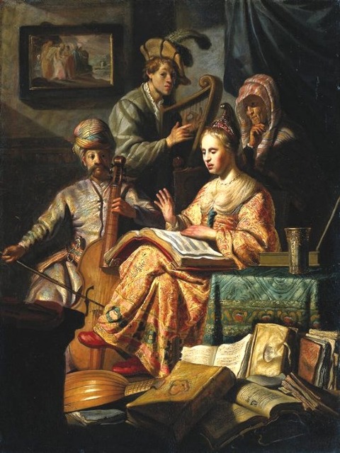 Allegory of music - Rembrandt 1626
