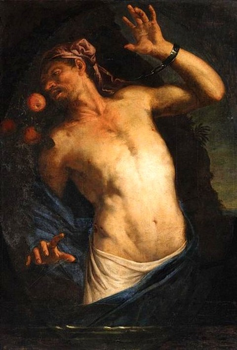 Tantalus, attributed to Giovanni Battista Langetti 17th