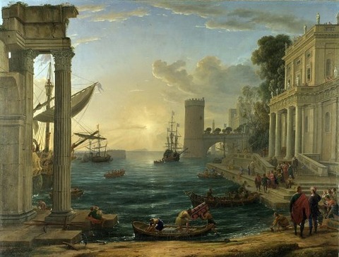 The Embarkation of Queen Sheba, Claude Lorrain (1600‒82)