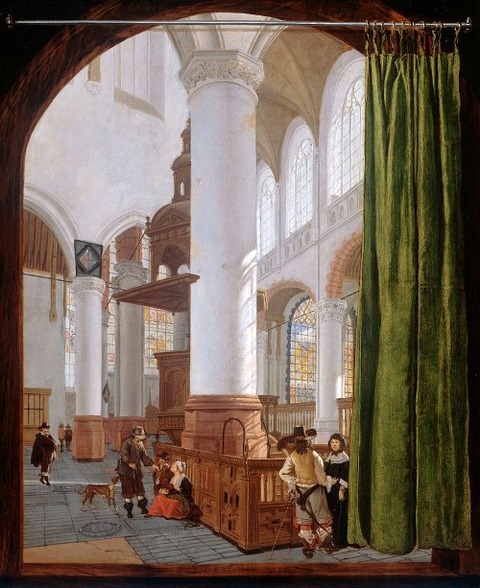Church interior by Gerard Houckgeest 1654