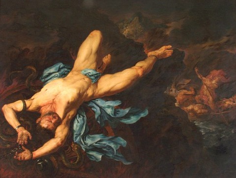 Giovanni Battista Langetti - The Torture of Ixion 17th