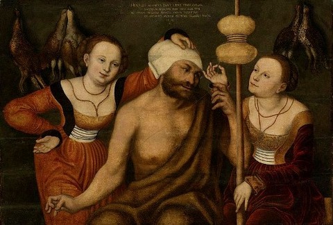 Lucas Cranach I - Hercules and Omphale 1531