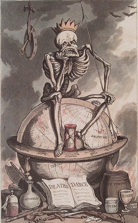 Death and time, Thomas Rowlandson