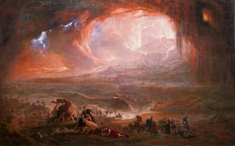 John Martin Pompeji és Herculaneum pusztulása 1821