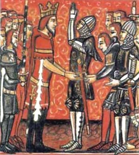 medieval manuscript miniature 1400年頃