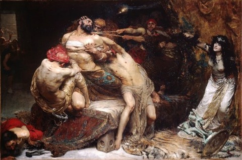 Solomon Joseph Solomon Samson and Delilah (1887)